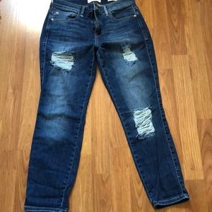 Guess Sexy Curve Distressed Jeans Sz 29